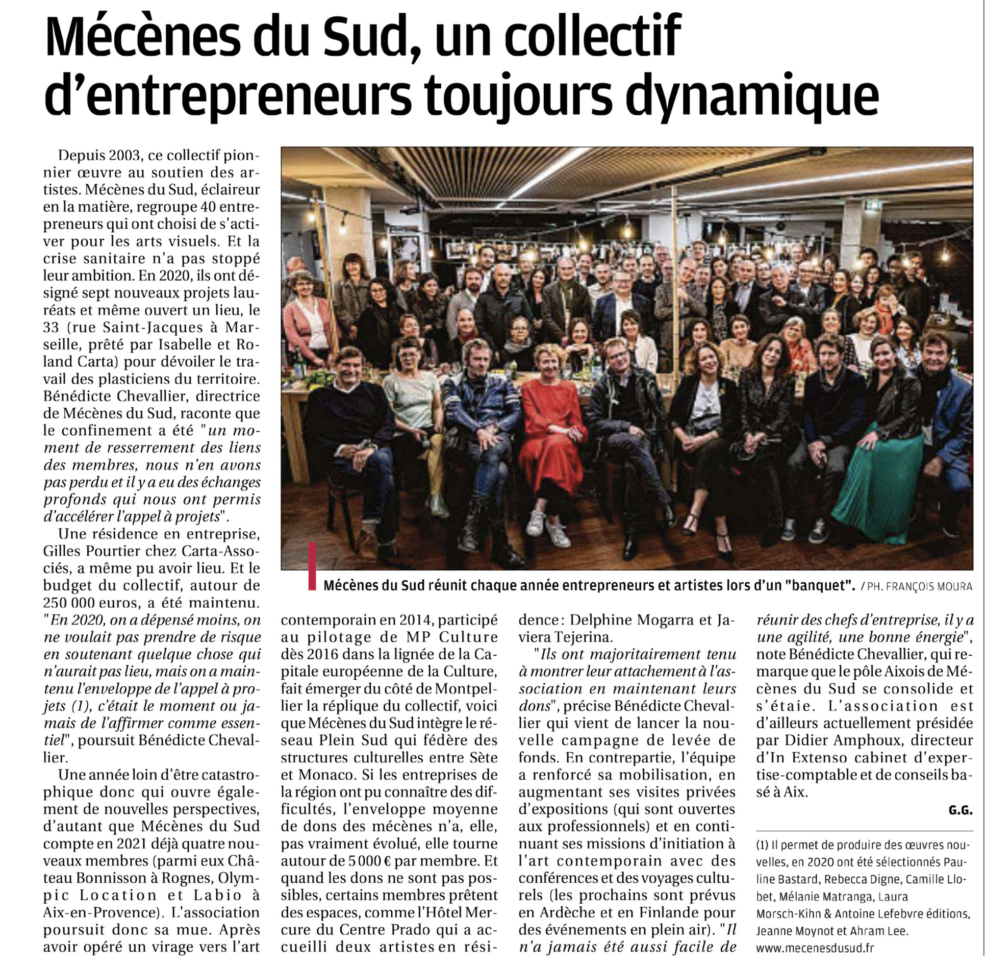 Article de La Provence_22.02.2021
